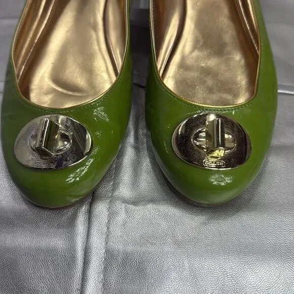 (B) Coach Loafers- Kiwi Green/ Patent, size 8B - Picture 9 of 12